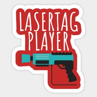 Lasertag player Sticker